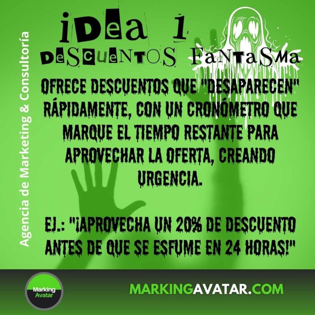 1A ideas halloween de la agencia de marketing MARKING AVATAR