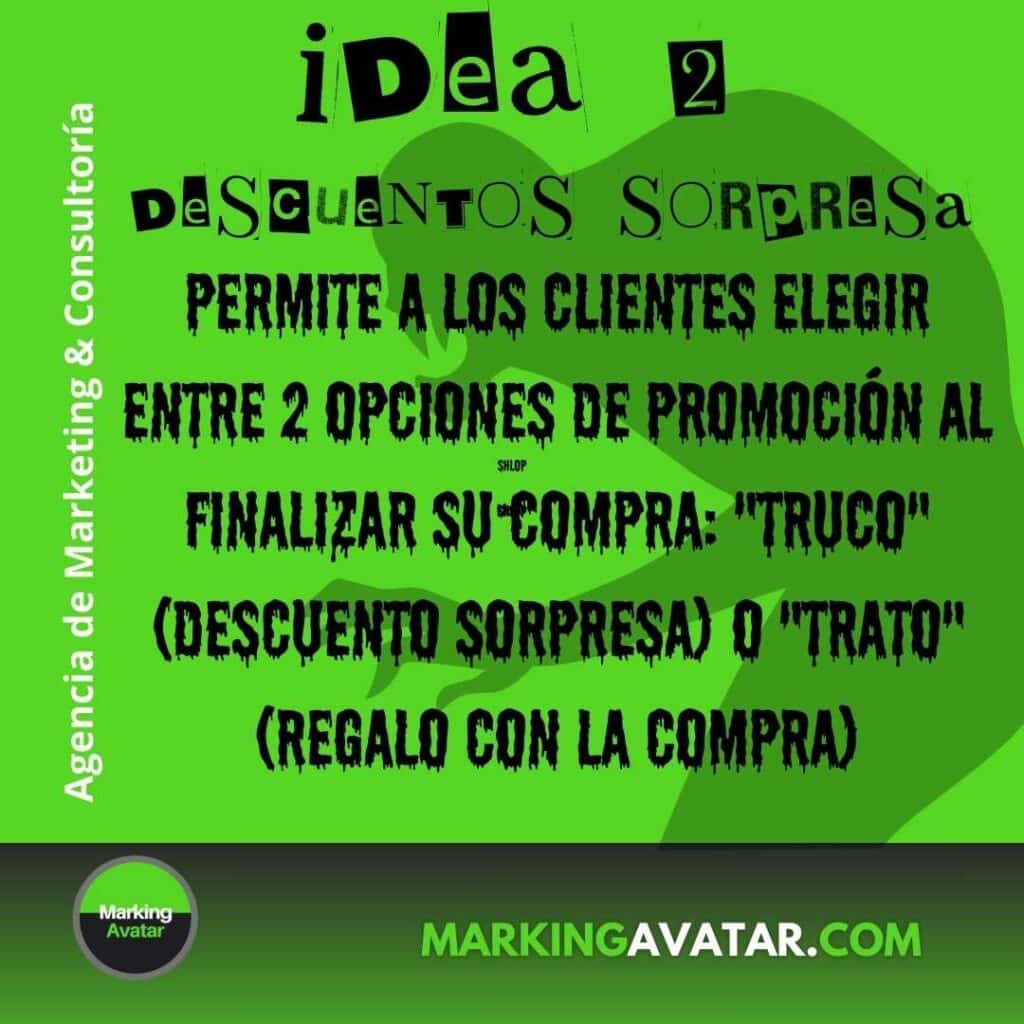 2 ideas halloween de la agencia de marketing MARKING AVATAR