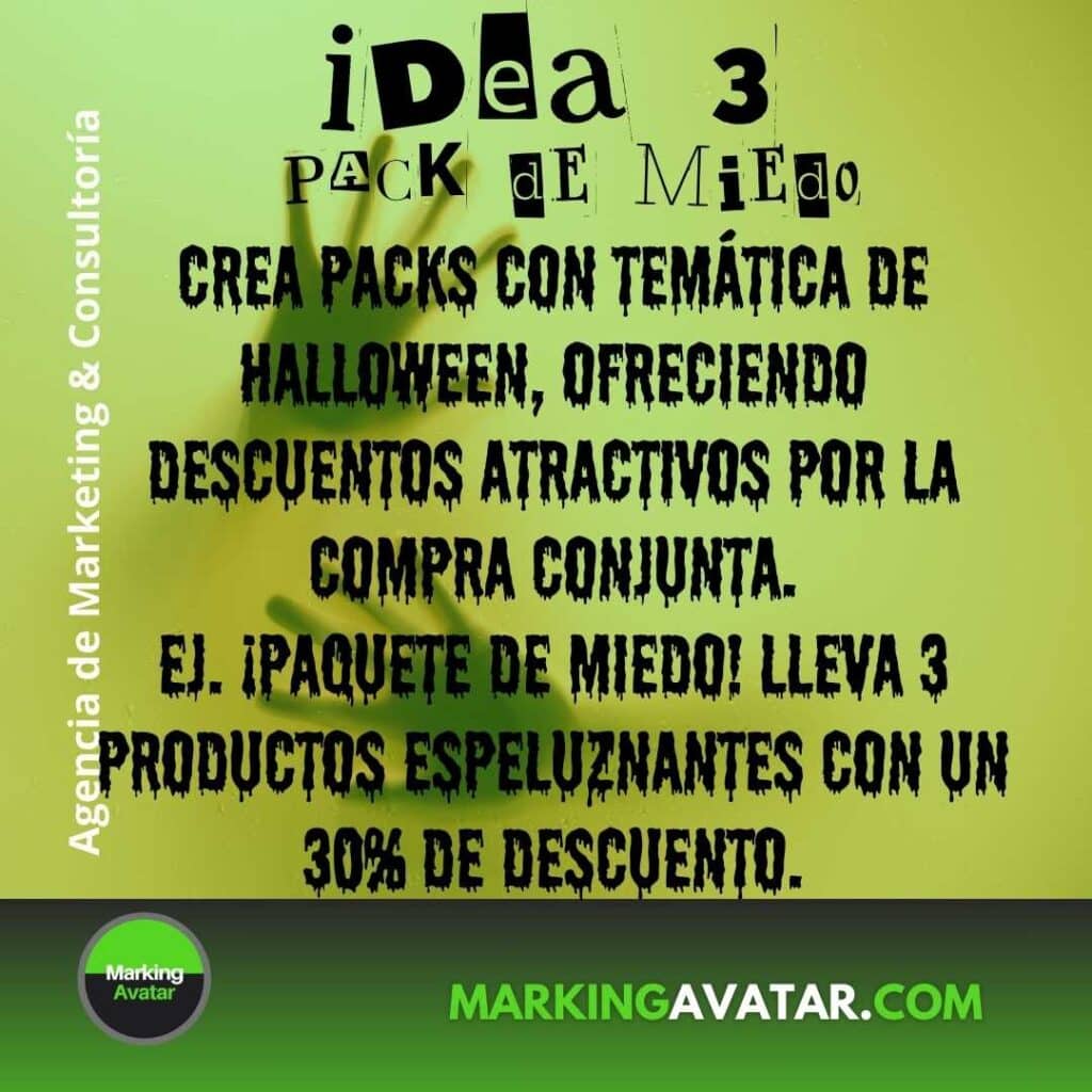 3 ideas halloween de la agencia de marketing MARKING AVATAR