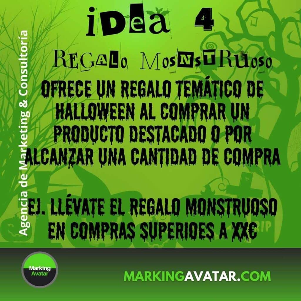 4 ideas halloween de la agencia de marketing MARKING AVATAR