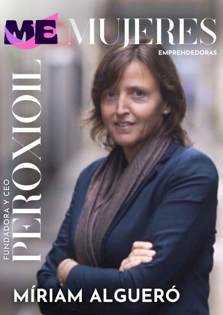 Míriam Algueró Josa es la fundadora y directora ejecutiva de Peroxiol, una innovadora empresa dedicada a la fabricación y comercialización de aceite ozonizado de alta calidad.