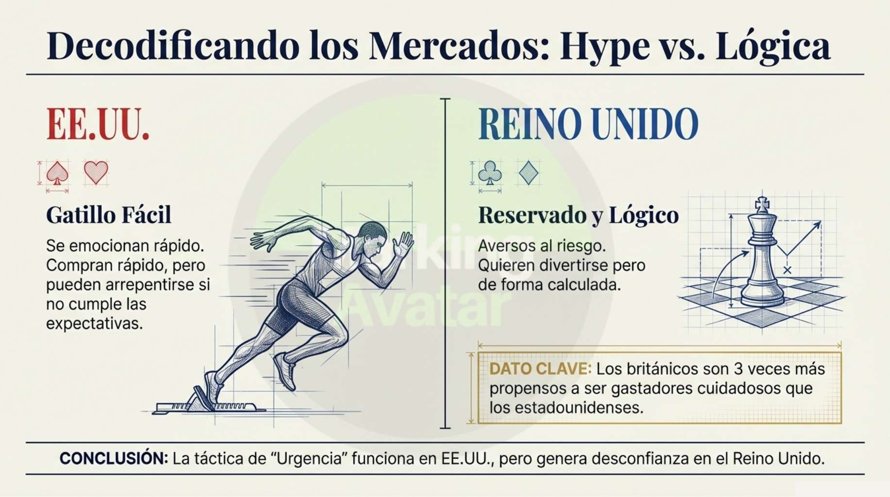 El contacto directo con personas y la interacción mediante móviles ayuda a generar credibilidad en el mercado británico. Distintos perfiles:
